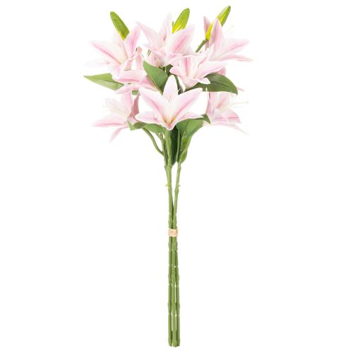 Kunstmatige leliebloem, bloem met steel, decoratie, 68 cm, 3 stuks | Floristik24.nl