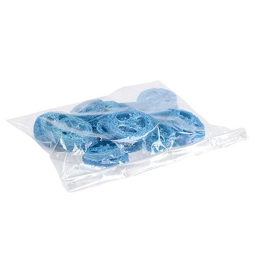 Floristik24 Loofah schijven hemelsblauw 25 st