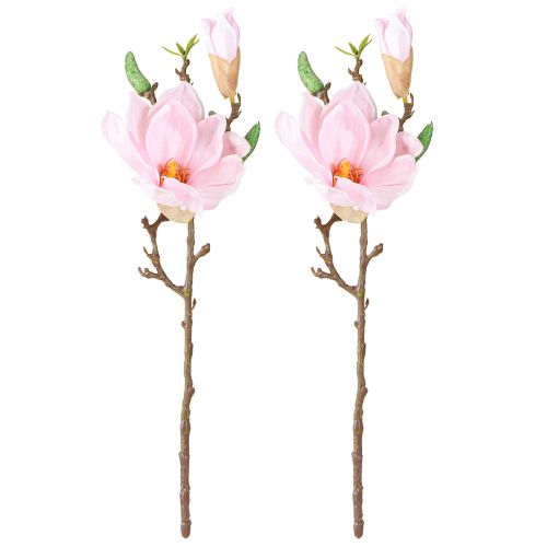 Artikel Magnolia Roze Kunstbloem Kunstbloem Tak H40cm 2st