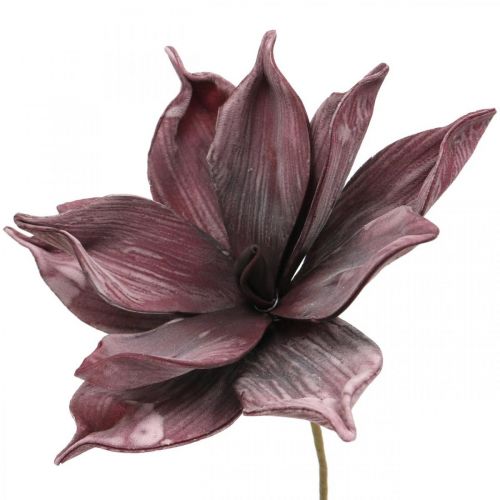 Floristik24 Kunstbloem magnolia paars foam bloem Ø10cm 6st