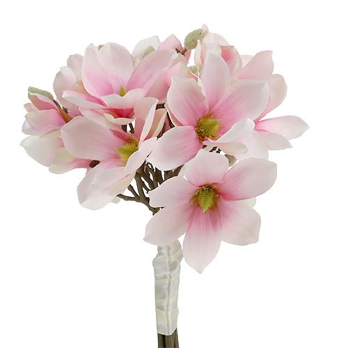 Floristik24 Magnolia bos roze 40cm 5st