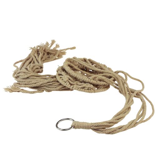 Artikel Macrame decoratie om beige bruin boho op te hangen Ø12cm H79cm
