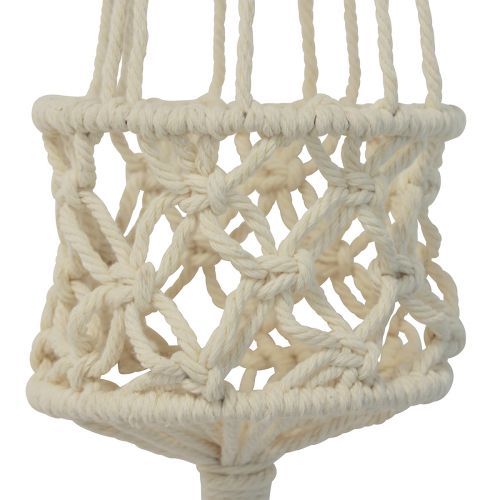 Artikel Macrame hangdecoratie crème in boho stijl Ø12cm H79cm
