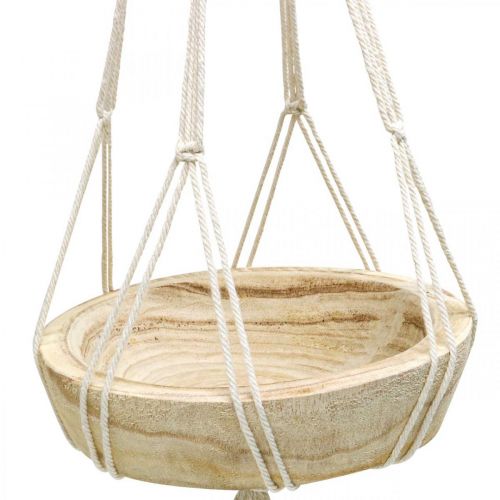 Artikel Macrame hangende mand in boho-stijl decoratieve schaal Ø23cm H90cm