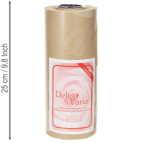 Manchetpapier 25 cm 100 m natuurlijke hartjes – Vochtbestendig bloemistenpapier | Floristik24.nl