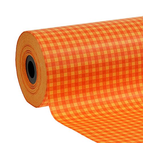 Artikel Manchetpapier 25cm 100m oranje ruit