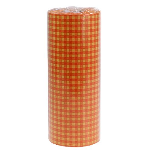Artikel Manchetpapier 25cm 100m oranje ruit