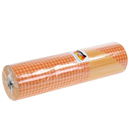Artikel Manchetpapier 37,5cm Lichtoranje Ruit 100m