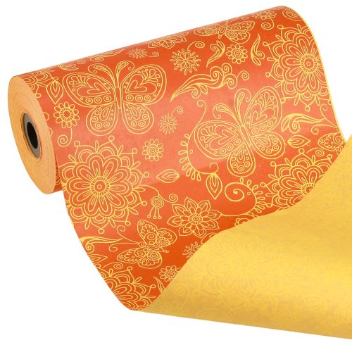 Artikel Manchetpapier Oranje Geel Zomertijd 25cm 100m