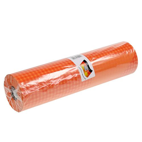 Artikel Manchetpapier 37,5cm Oranje Ruit 100m