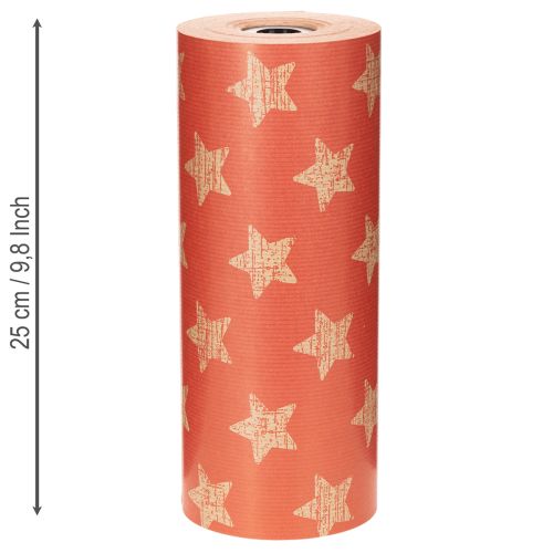 Manchetpapier met sterren, rol voor bloemistenbenodigdheden, 25 cm x 100 m | Floristik24.nl