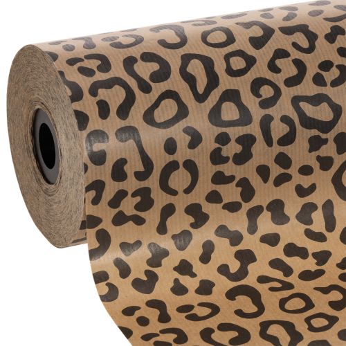 Manchetpapier, luipaardprint, rol 25 cm 100 m, cadeauverpakking