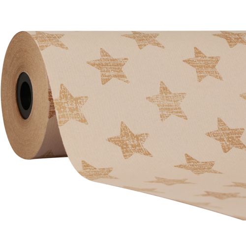 Floristik24 Boordpapier vloeipapier witte sterren 25cm 100m