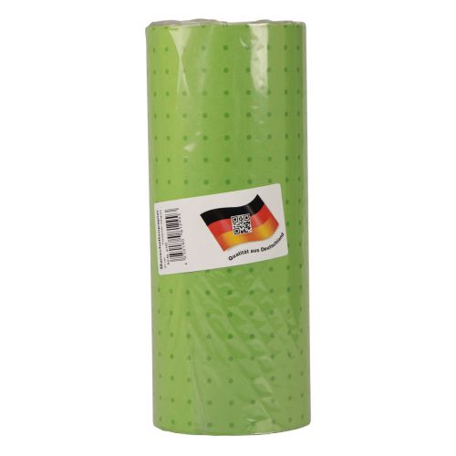 Floristik24 Manchetpapier vloeipapier groene stippen 25cm 100m
