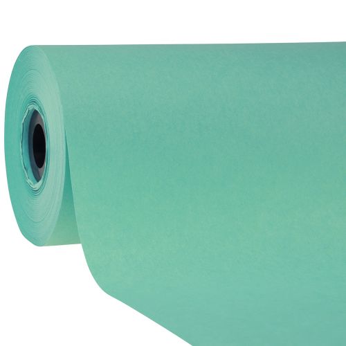 Cuffpapier vloeipapier bloemenpapier turquoise 25cm 100m
