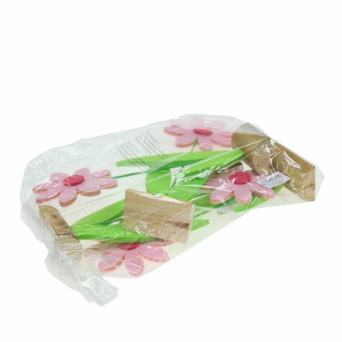 Floristik24 Vilt bloem roze 27cm 4st