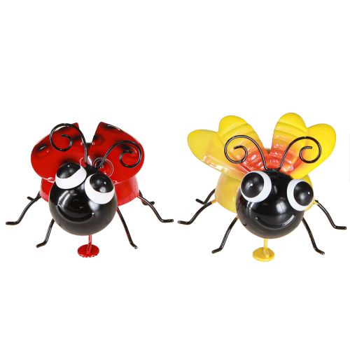 Artikel Lieveheersbeestje Bij Metalen Decoratie met Magneet Assorti 9,5cm 2st