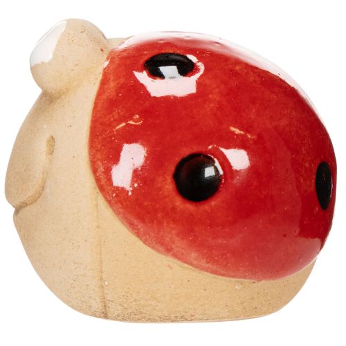 Artikel Decoratieve keramische lieveheersbeestjesfiguurtjes voor vrolijke tuin- en vensterbankdecoratie, 7 cm, 3 stuks