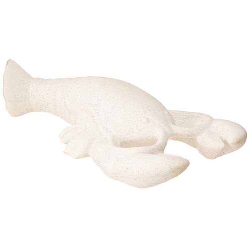 Floristik24 Maritieme decoratie Keramiek figuur Kreeft Wit 26,5×13×5cm