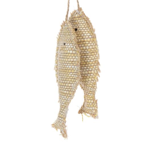 Nautische hangdecoratie, decoratieve vis om op te hangen, H32cm | Floristik24.nl