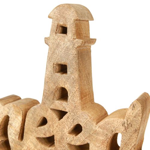 Artikel Maritieme houten decoratie “Ik heb vitamine zee nodig” mangohout 27×33cm
