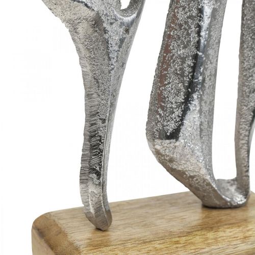 Maritieme decoratie, decoratieve vis metaal, decoratieve vis zilver H18cm