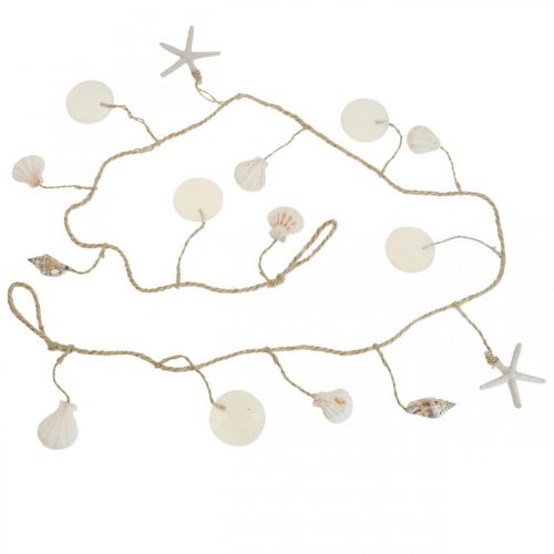 Artikel Maritieme decoratieslinger wanddecoratie schelpenslinger 130cm