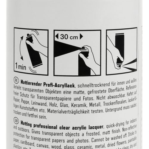 Floristik24 Mat spray professionele acrylverf 400ml