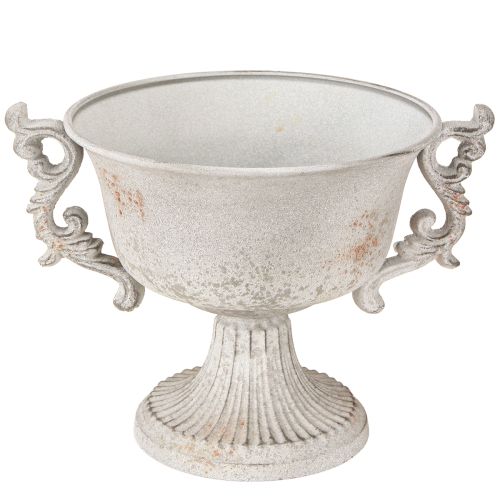 Floristik24 Metalen decoratieve trofee met handgrepen vintage grijs roest H18,5cm