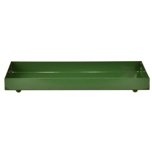Artikel Metalen decoratieve schaal rechthoekige metalen schaal groen 30×15cm