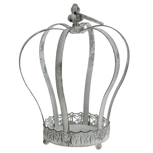 Floristik24 Metalen kroon voor decoratie Ø20,5cm H26cm