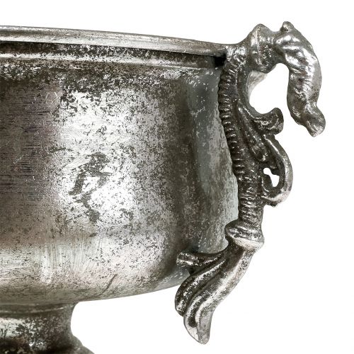 Artikel Antieke metalen beker in zilver Ø18cm H30cm