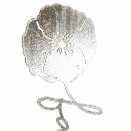 Floristik24 Metalen deco bloem houten standaard met opschrift "Familie" H40cm