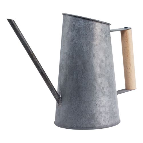 Artikel Metalen decoratieve gieter siervaas met handvat zinklook 21,5cm