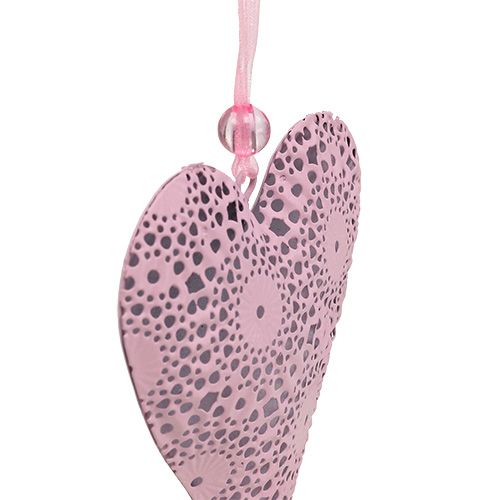 Floristik24 Metalen hanger hart ass. 12cm 6 stuks