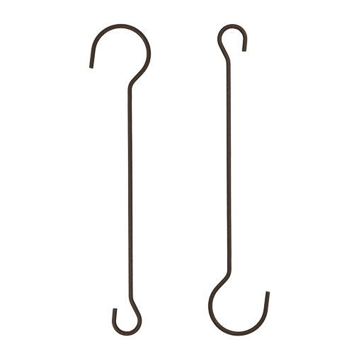Metalen haak 15cm bruin 12 st