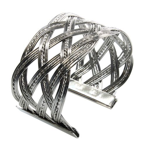 Floristik24 Metalen armband zilver 6st