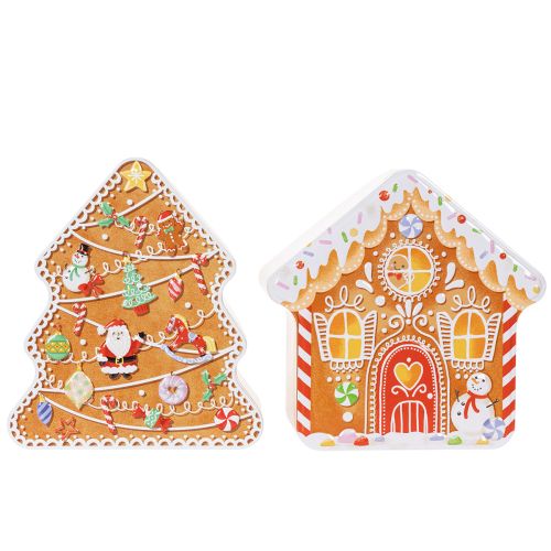 Kerstblik, koekblik, kerstboom