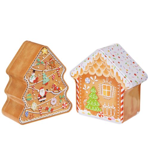 Kerstblik, koekblik, kerstboom