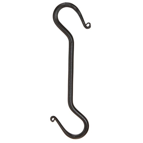 Artikel Metalen haak Zwarte haak voor decoratie om op te hangen 21cm 2st