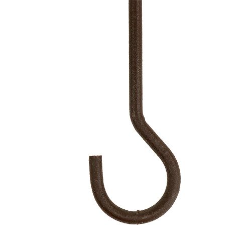 Floristik24 Metalen haken bruin 35cm 12st