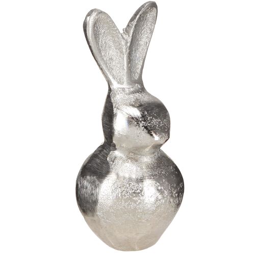 Artikel Decoratief Konijn Zilver – Modern Paasfiguur van metaal voor stijlvolle lentedecoratie 11cm 3 st.