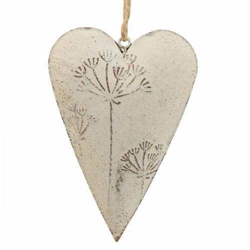 Floristik24 Metalen hart, decoratief hart om op te hangen, hartdecoratie H11cm 3st