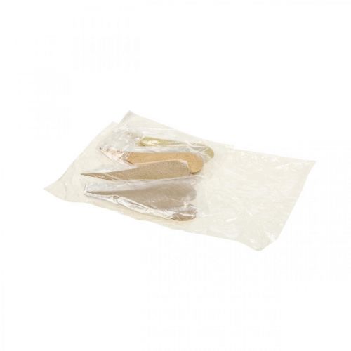 Artikel Hangende decoratie raam metalen harten, decoratieve harten om op te hangen beige/geel/oranje H15cm 6 st.