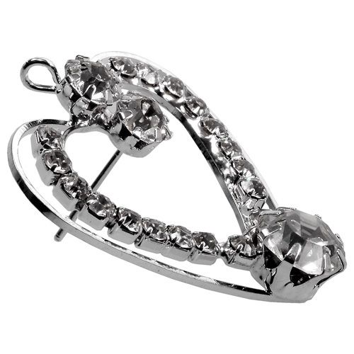 Floristik24 Metalen harten zilver 3cm 6st