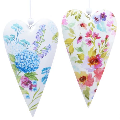 Floristik24 Metalen harten om op te hangen 17,5 cm 4st