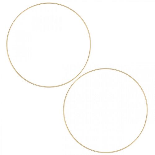 Metalen ring decor ring Scandi ring deco loop goud Ø25cm 4st