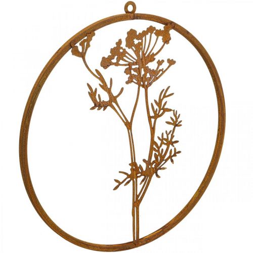 Artikel Metalen ring patina decoratie ring wanddecoratie dille tak Ø38cm