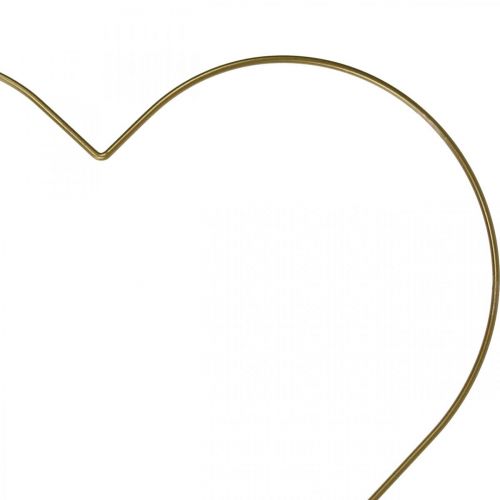 Metalen ring hartvorm, hangende decoratie metaal, decoratieve lus goud B32.5cm 3st