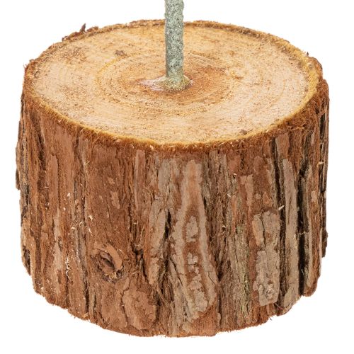Decoratieve ronde ring op houten voet, metaal, voor gedroogde bloemen, 52 cm | Floristik24.nl